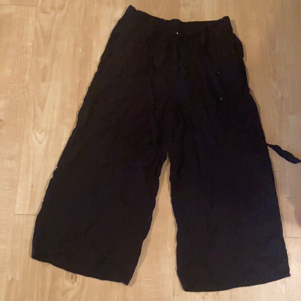 Xhilaration black wide leg pants, medium